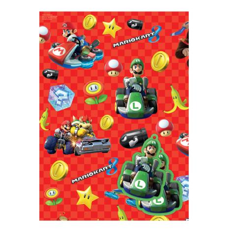 Super Mario Bros Mario Kart Gift Wrap & Tags £0.99